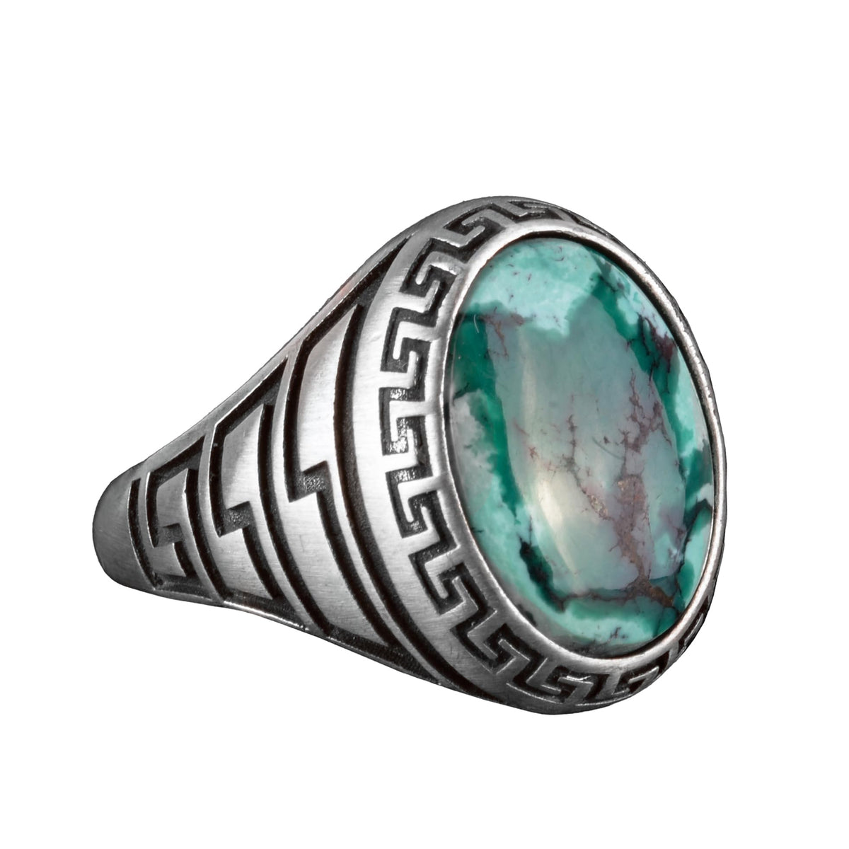 Natural Arizona Turquoise Stone Ring - 925 Sterling Silver