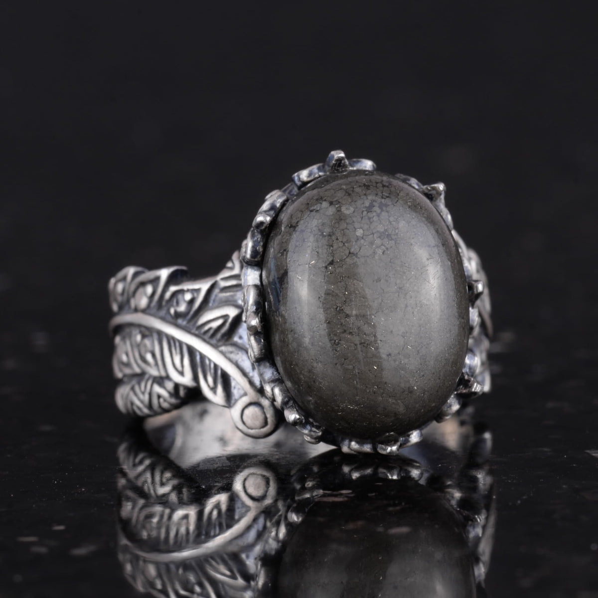 Vintage Bohemian Design Silver Women's Ring — 5
