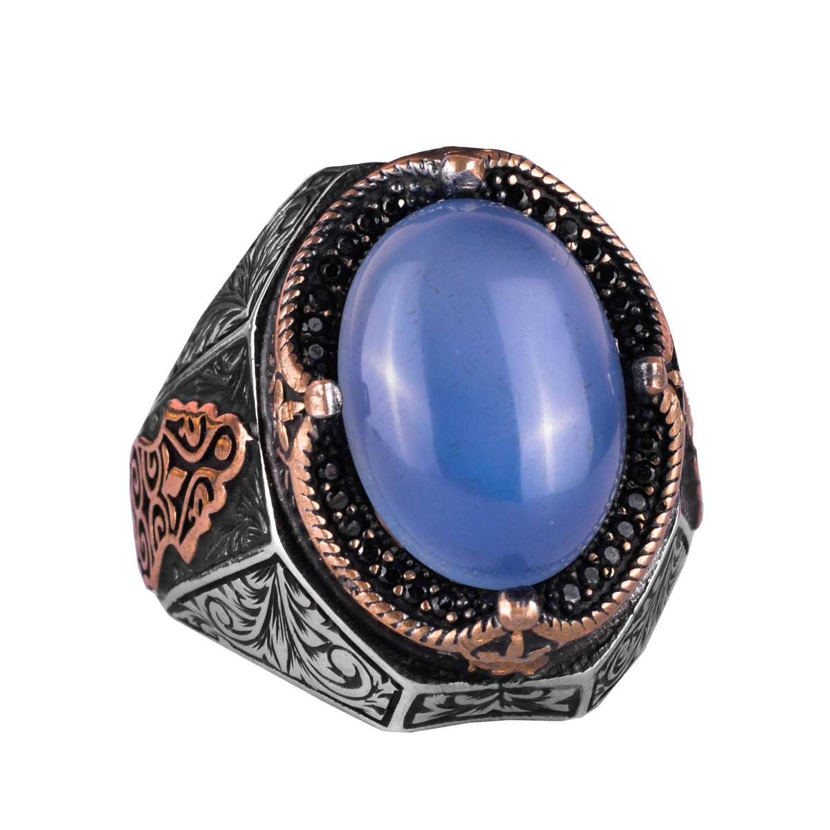 Chalcedony Stone Ring - 925 Sterling Silver Ring
