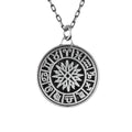 925 Sterling Silver Necklace - Zodiac Wheel Necklace