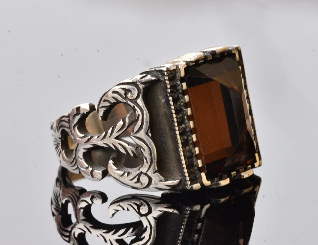 Natural Smoky Quartz Gemstone Ring — 4