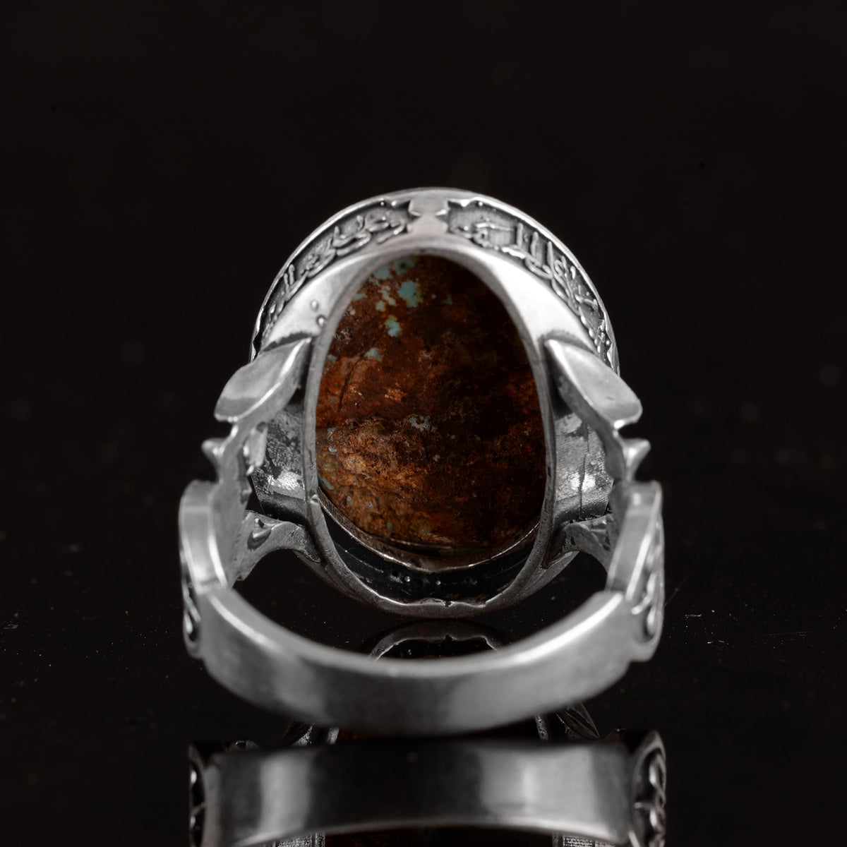 Handmade Natural Arizona Turquoise Stone Ring - 925 Sterling Silver (Model-2) — 7