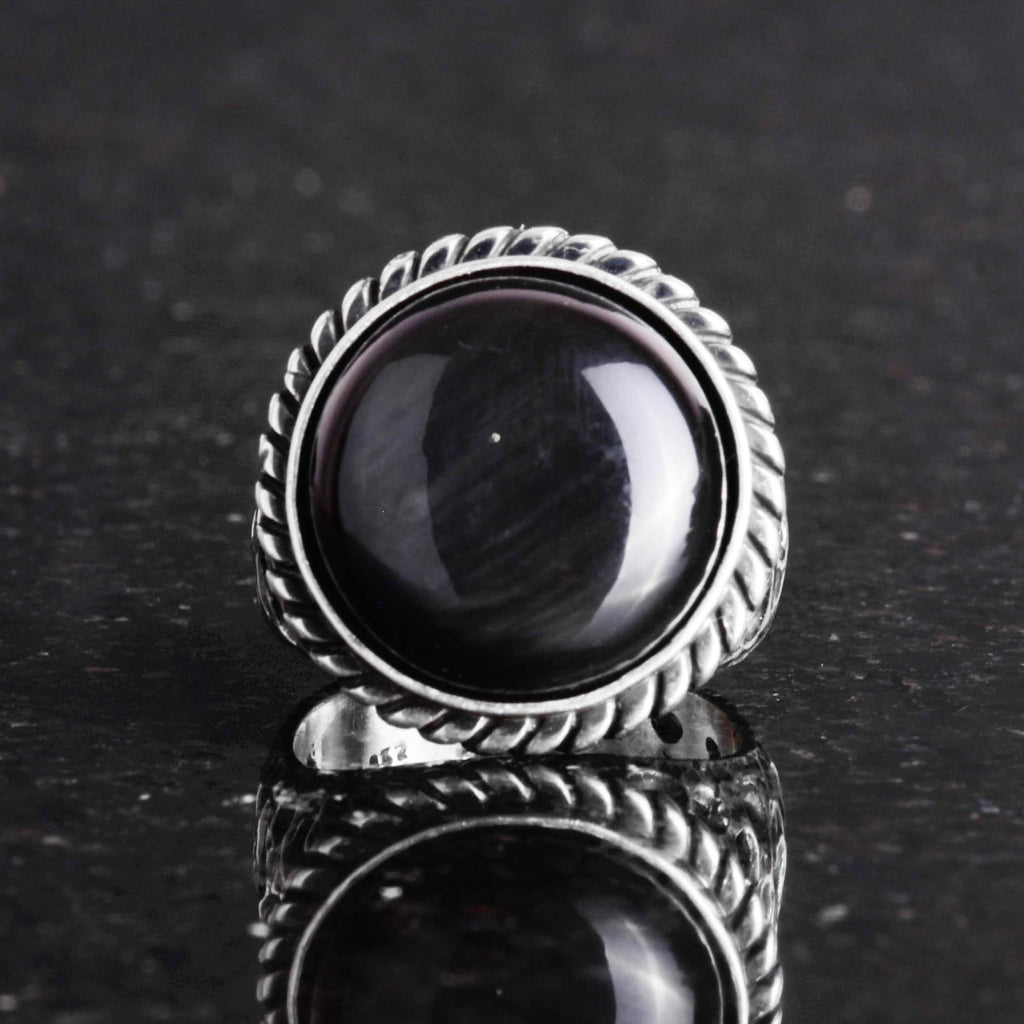Natural Onyx Stone 925 Sterling Silver Men's Ring — 3
