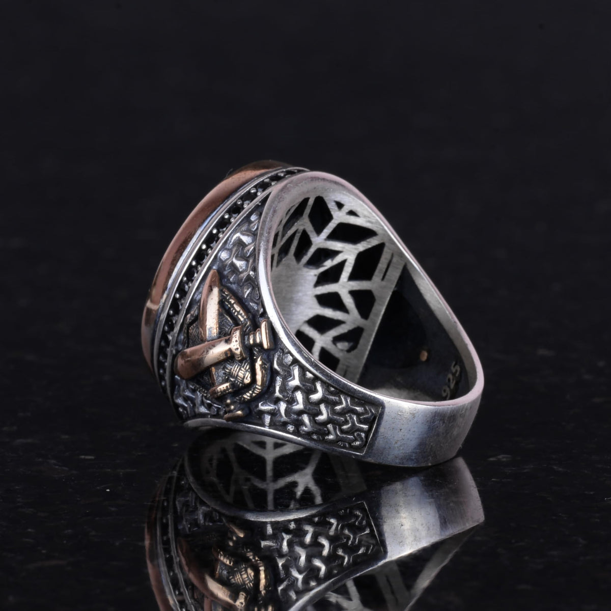 Ayat al-Kursi Islamic Ring, Ottoman Engraved Ring — 7