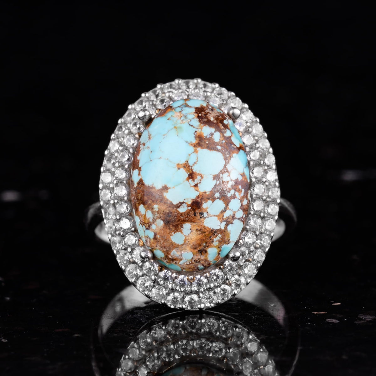 Arizona Turquoise Stone Women's Ring — 5