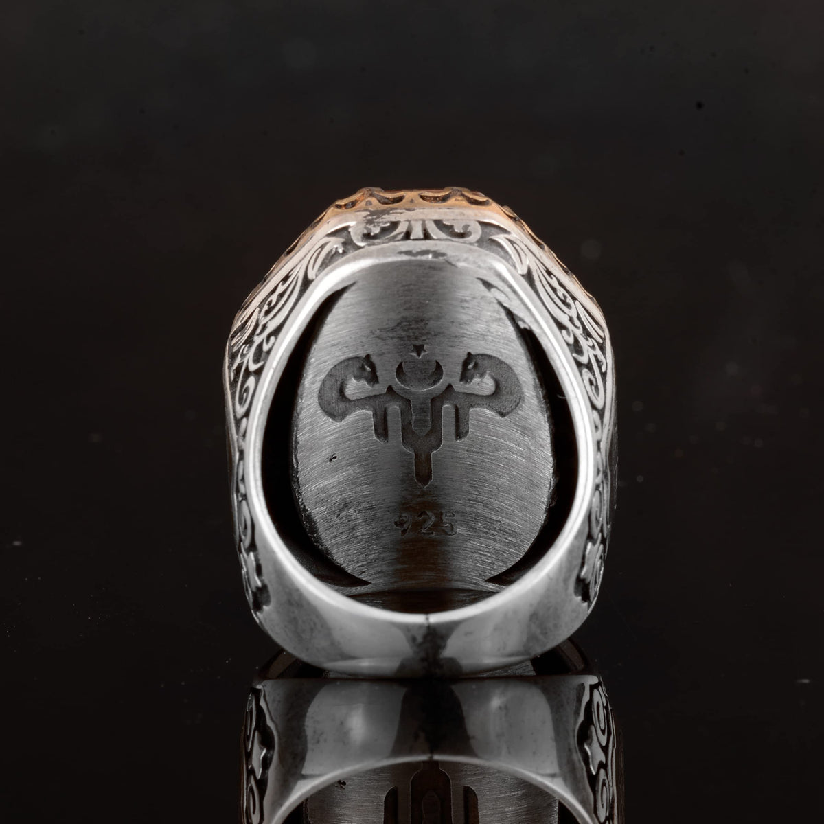 Solomon's Seal Ring, Talisman Ring, Handmade Ring, 925 Sterling Silver Men's Ring — 7