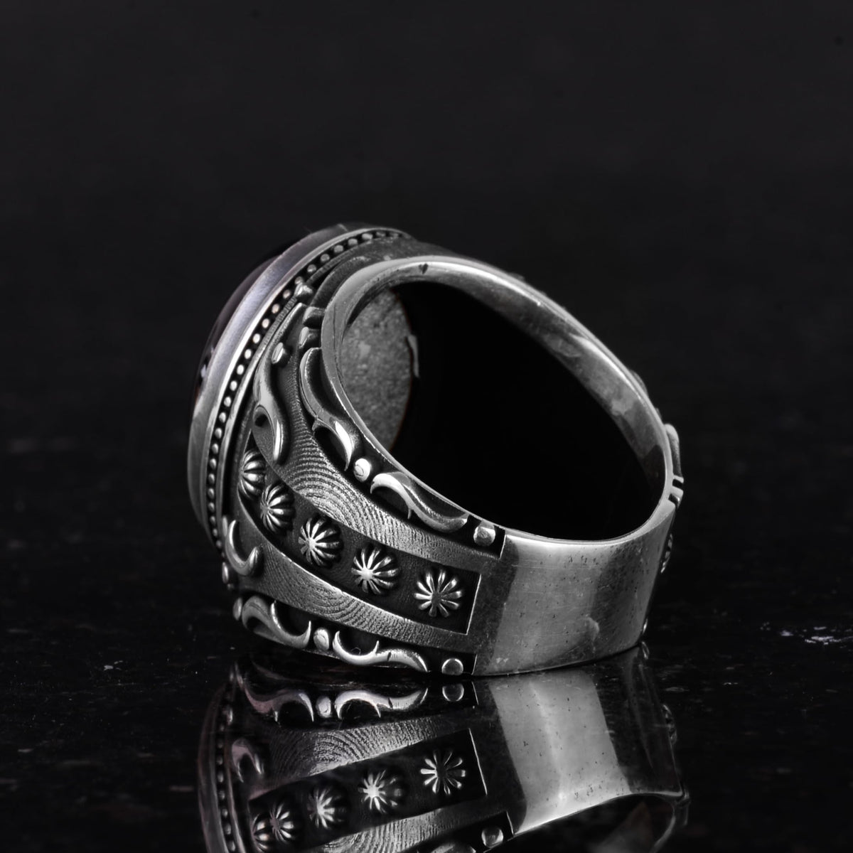 Natural Onyx Stone Ring (Model-2) — 7