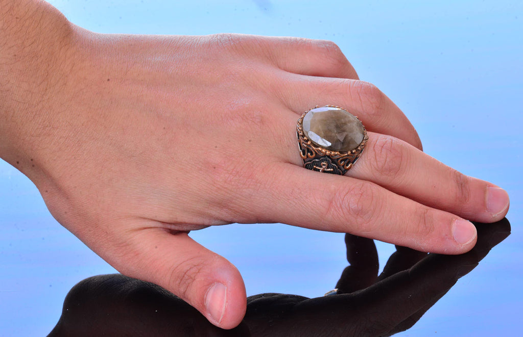 Natural Sapphire Stone Ring — 6