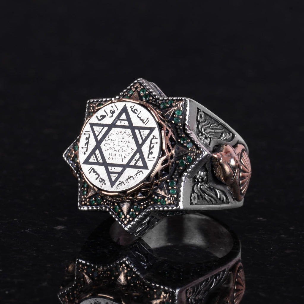 925 Sterling Silver Men's Ring (Model-2) — 5