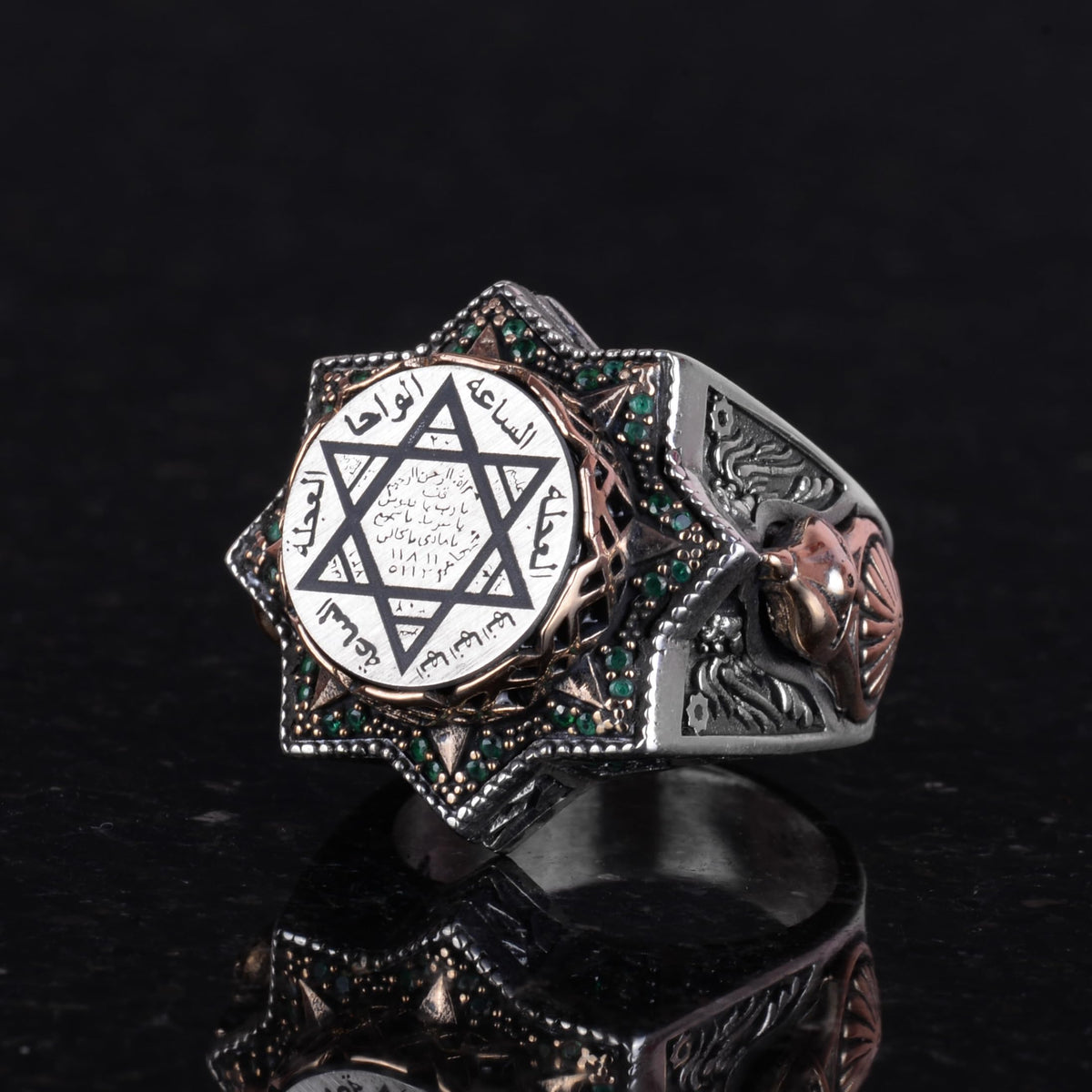 925 Sterling Silver Men's Ring (Model-2) — 5