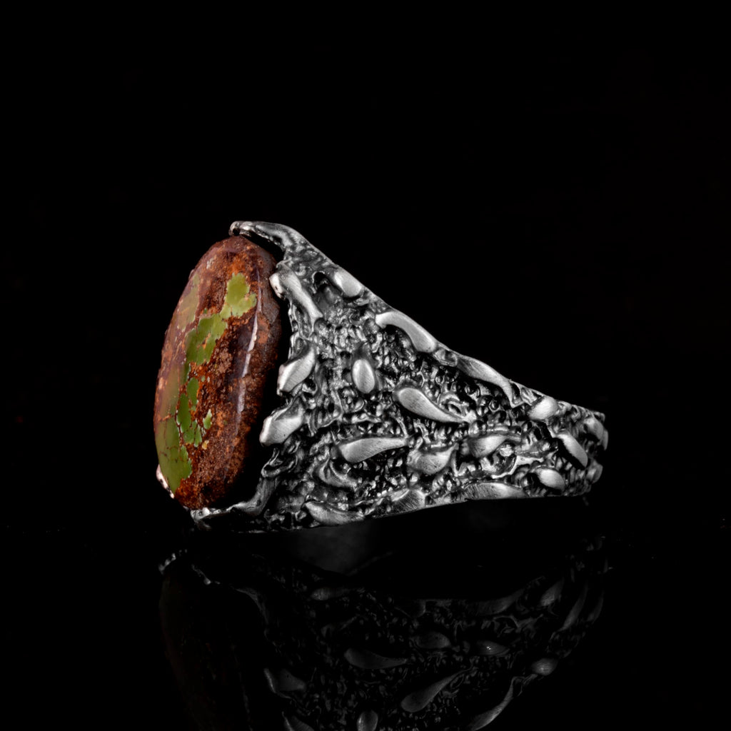 Natural Arizona Turquoise Stone Ring (Model-17) — 5