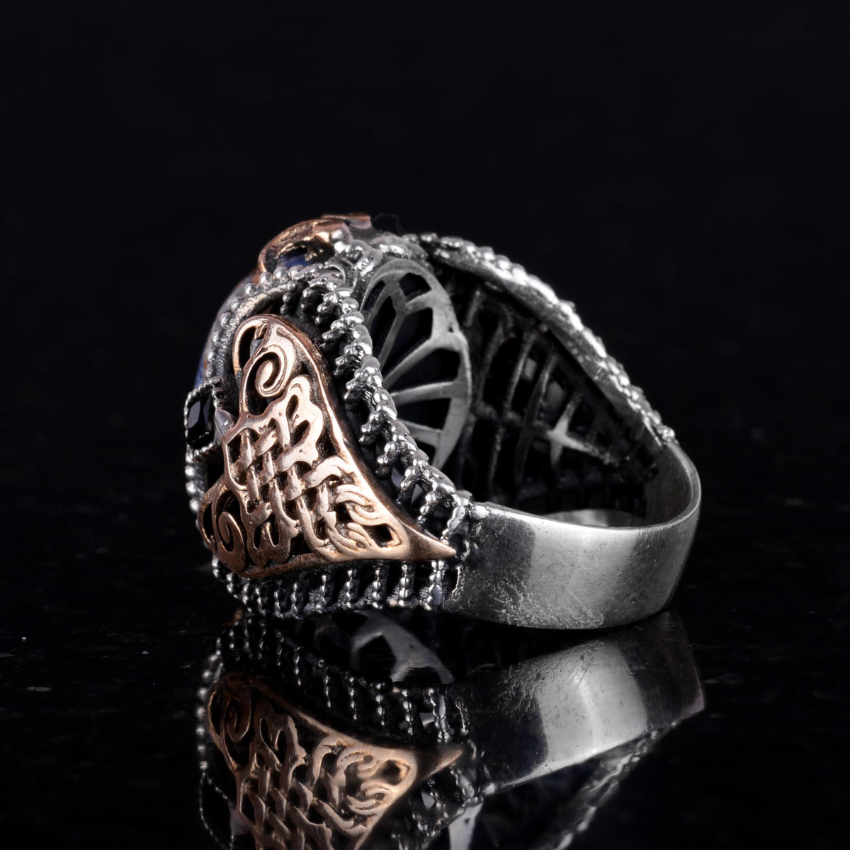 Natural Pietersite Stone Ring (Model-2) — 6