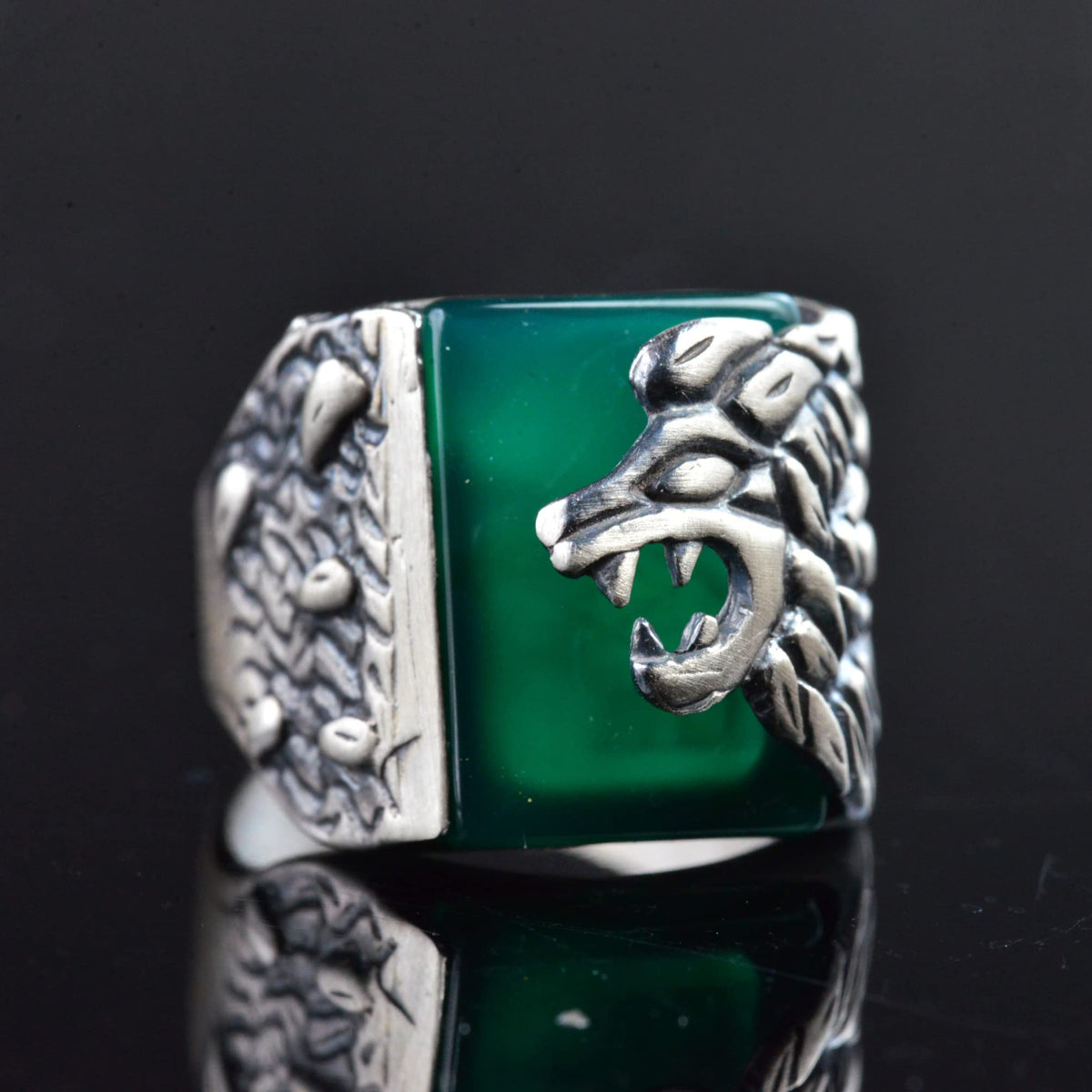 Lion Ring, Handmade Ring, 925 Sterling Silver Ring, Leo Ring — 5