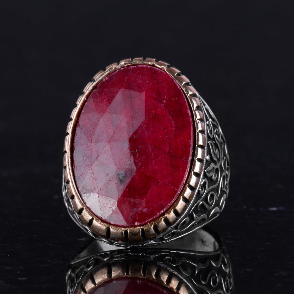 Natural Ruby Stone Ring (Model-4) — 4