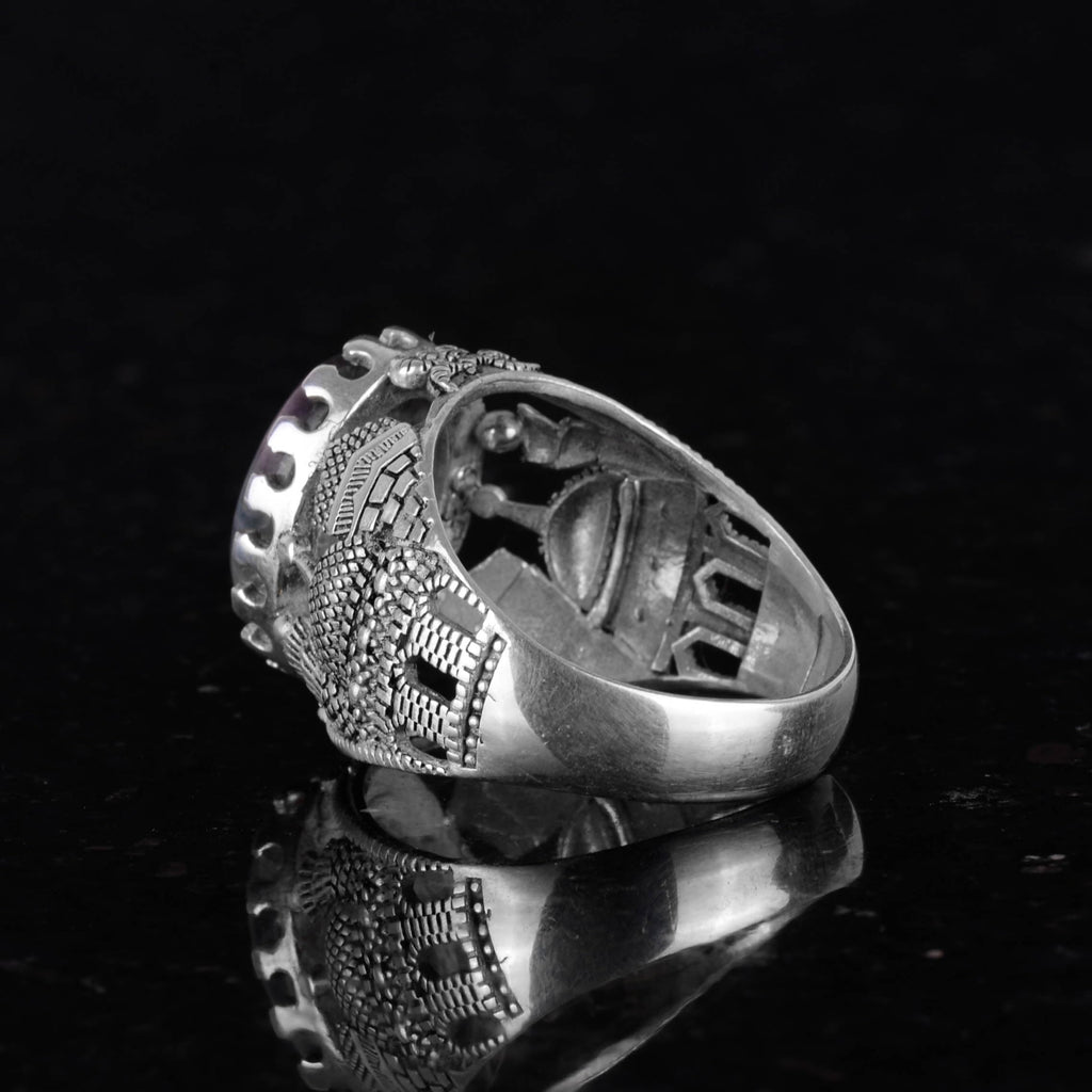 Natural Fluorite Stone Ring (Model-2) — 6