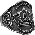 Men's Adjustable 925 Sterling Silver Crown Ring - Royal Ring
