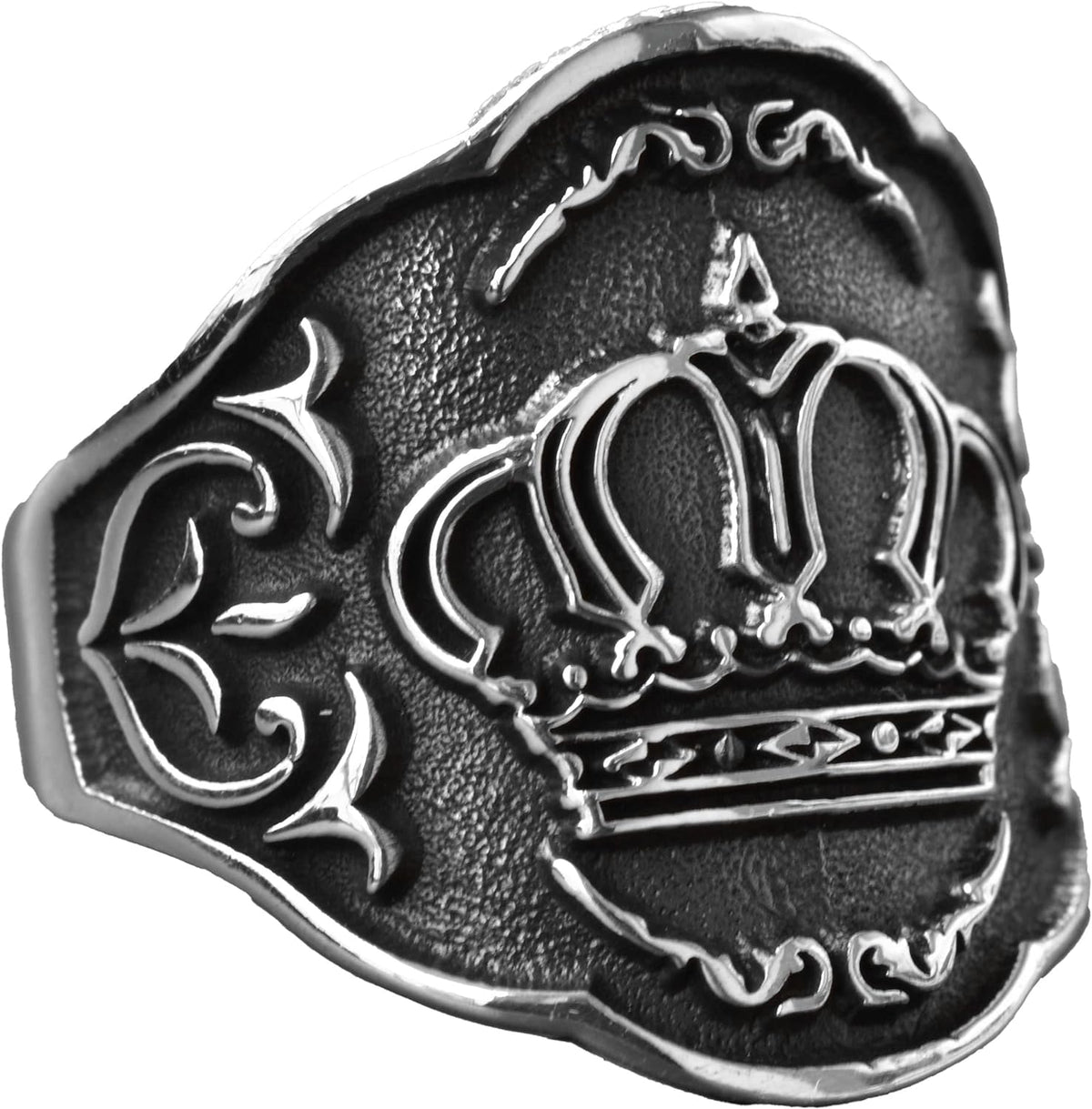 Men's Adjustable 925 Sterling Silver Crown Ring - Royal Ring