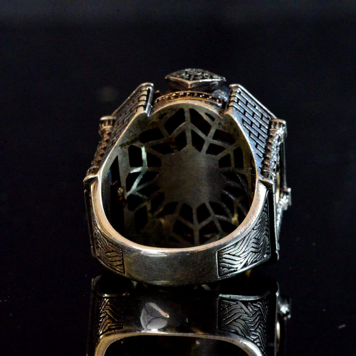 Star of David Silver Ring — 6