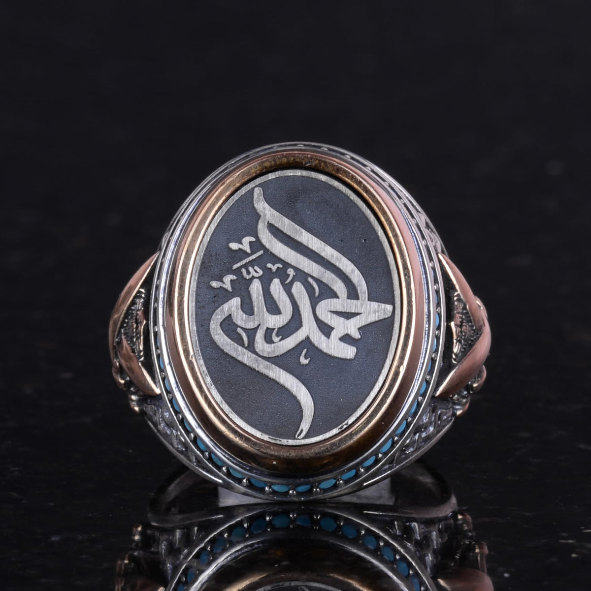 Sword Ring, Islamic Jewelry, 925 Sterling Silver Men's Ring, Showy Ring, Islamic Ring, Men's Ring — 6