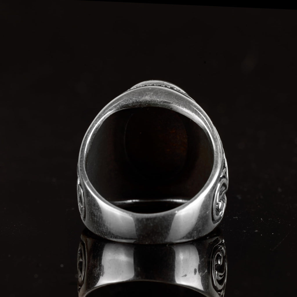 Azrael Ring, 925 Sterling Silver Men's Ring — 6