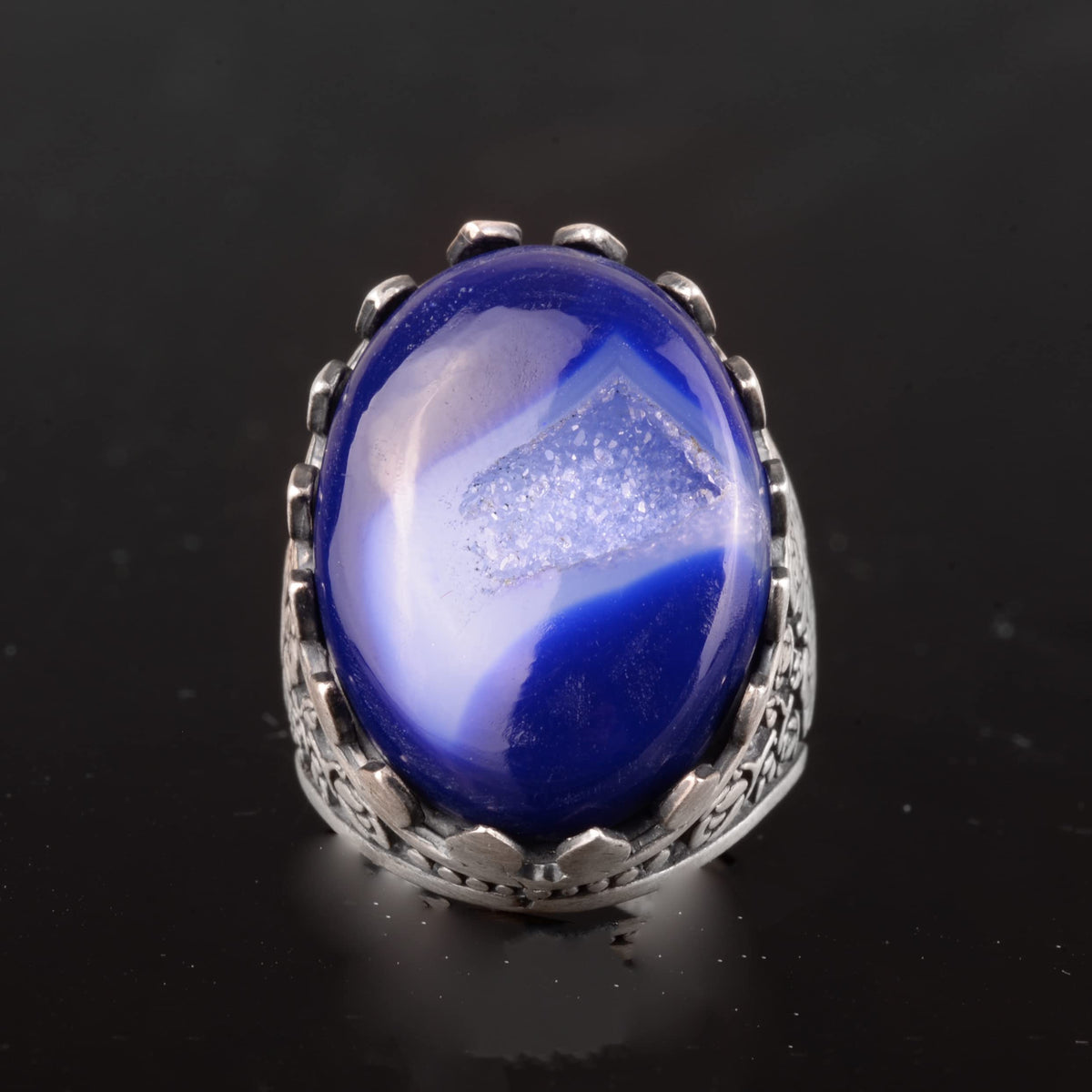 Crystal Druzy Quartz Stone Ring — 4