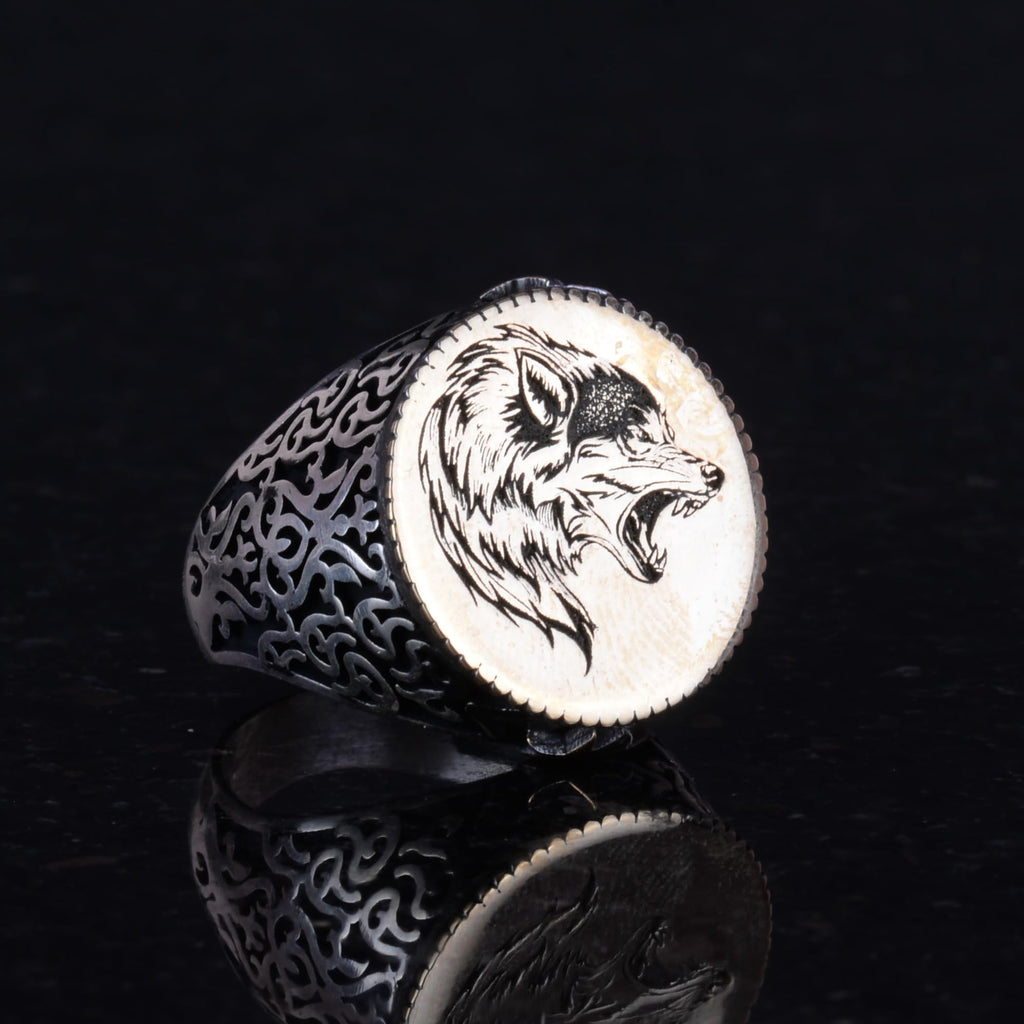925 Sterling Silver Wolf Ring — 2