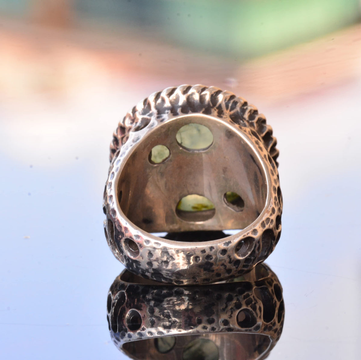 Natural Jade Stone Ring — 8