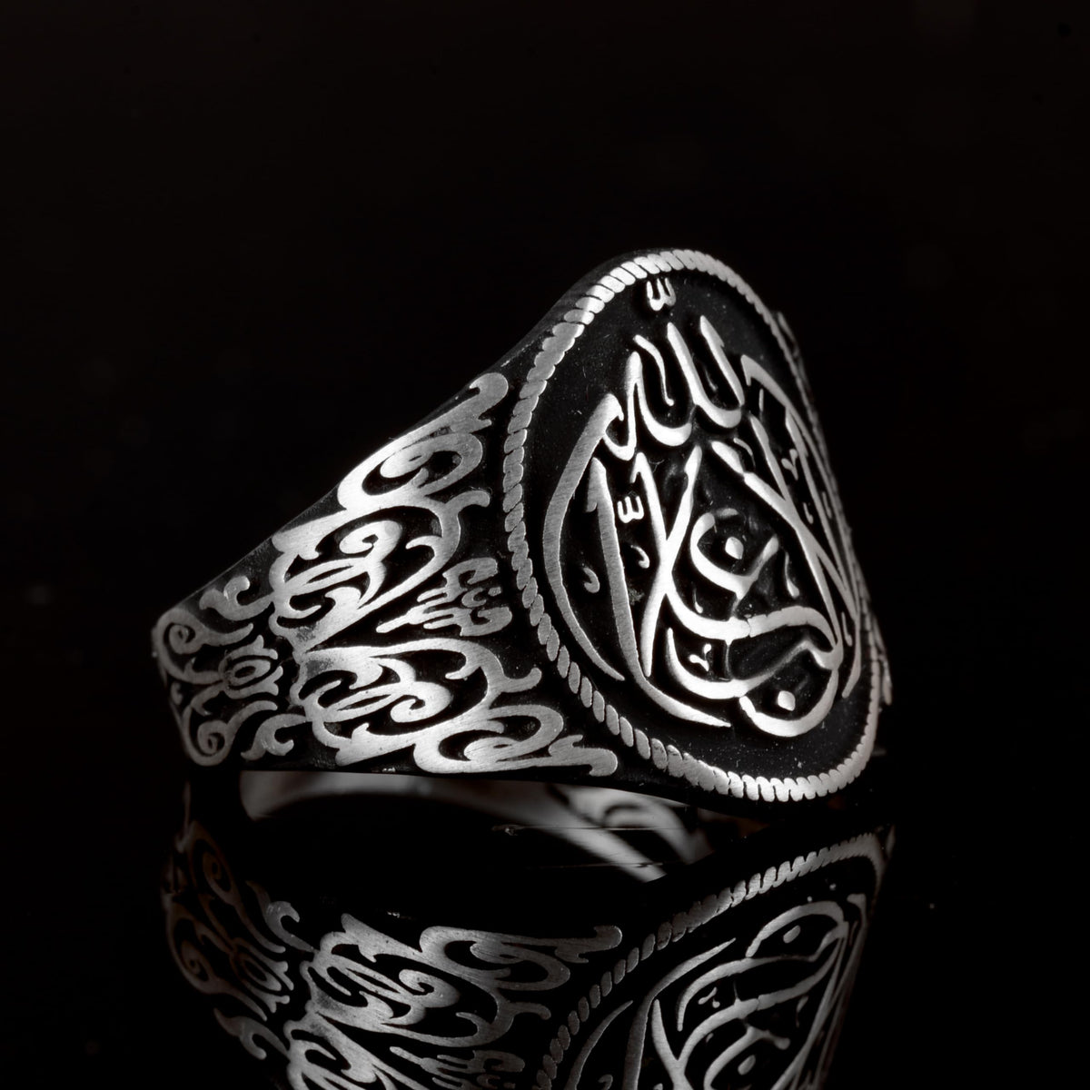 925 Sterling Silver Men's Ring, Islamic Ring — 4