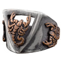 Handmade Scorpion Design Men's Ring, 925 Sterling Silver, Gothic Style Jewelry