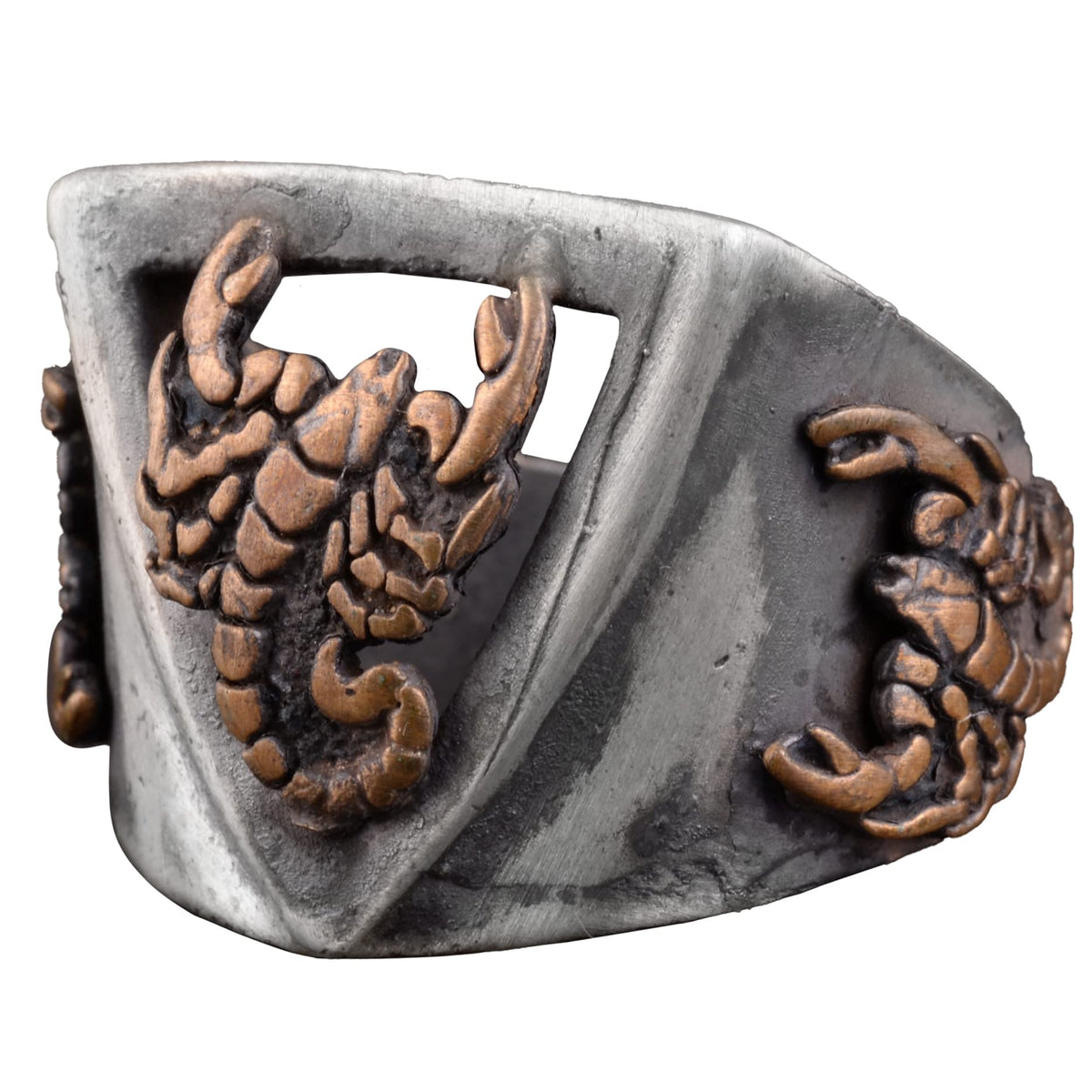 Handmade Scorpion Design Men's Ring, 925 Sterling Silver, Gothic Style Jewelry