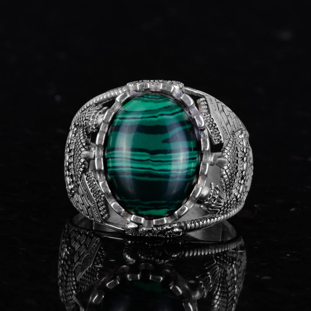 Malachite Stone Ring — 3
