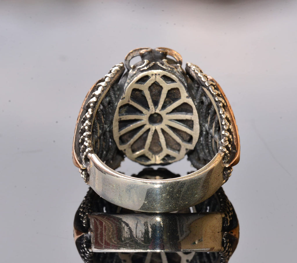 Bloodstone Natural Stone Ring — 5