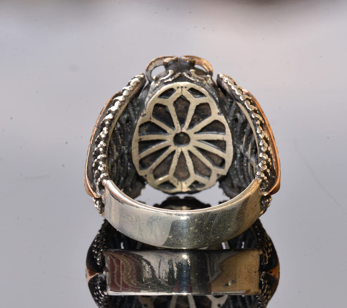 Bloodstone Natural Stone Ring — 5