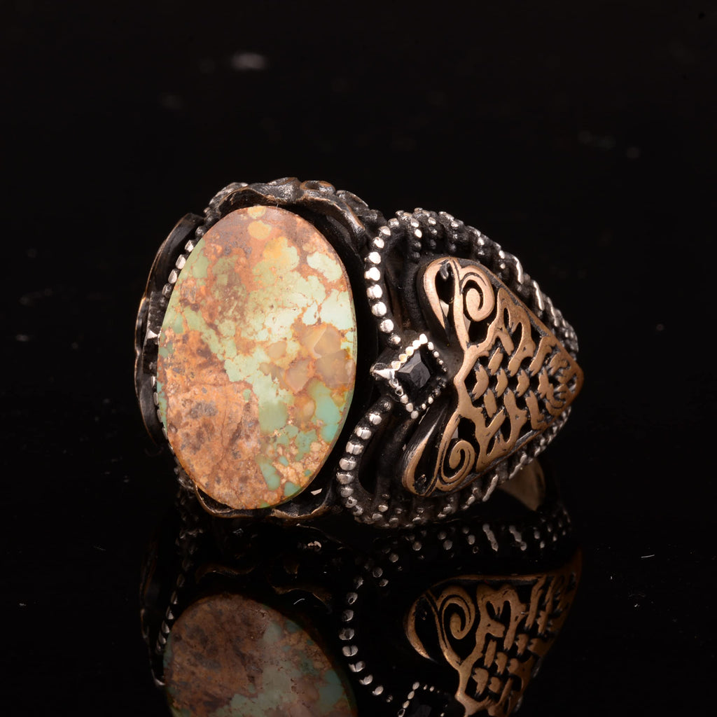 Green Turquoise Stone Ring (Model-3) — 5