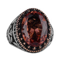 925 Sterling Silver Ring, Artificial Stone Ring, Eagle Symbol Ring, Handmade Ring (Artificial Sultanite)