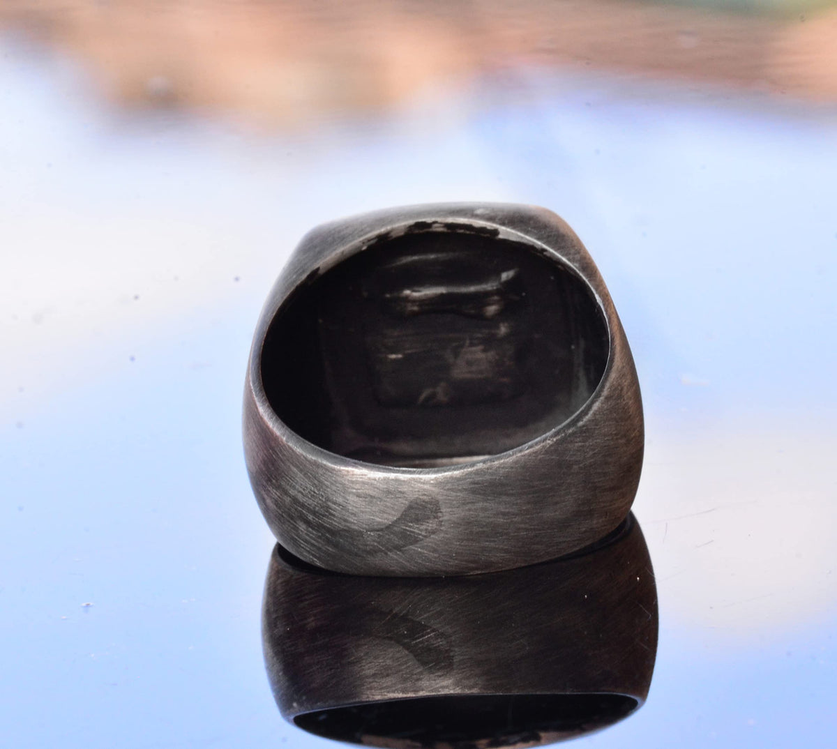 Handcrafted 925 Sterling Silver Men's Infinity Cross Ring - Unique and Symbolic Design — 8