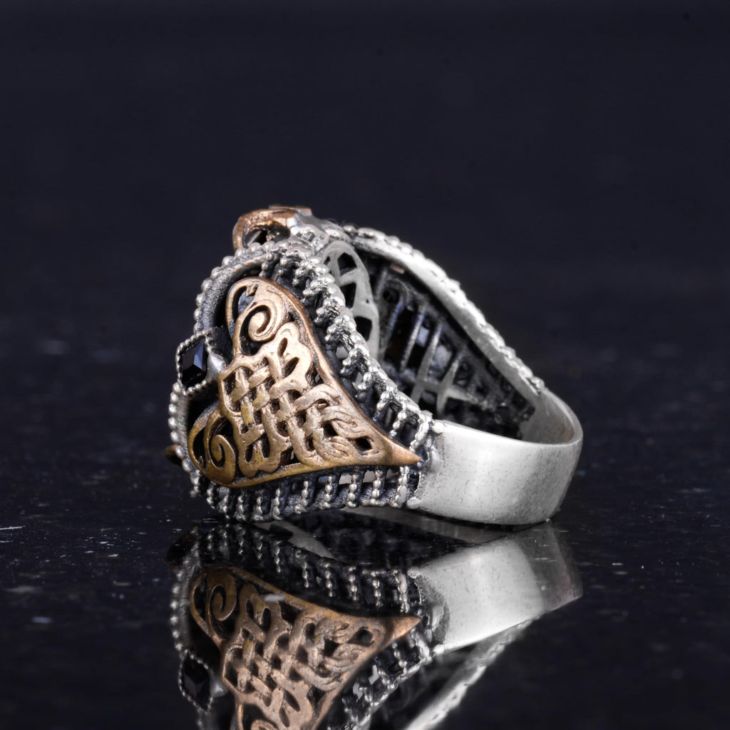 Silver Patterned Ring, Emblem - Fine Cultural Design (Islamic Emblem) — 6