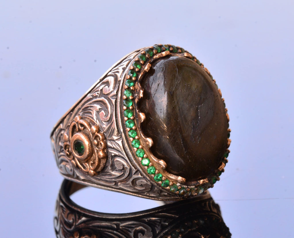 Labradorite Stone Ring — 4