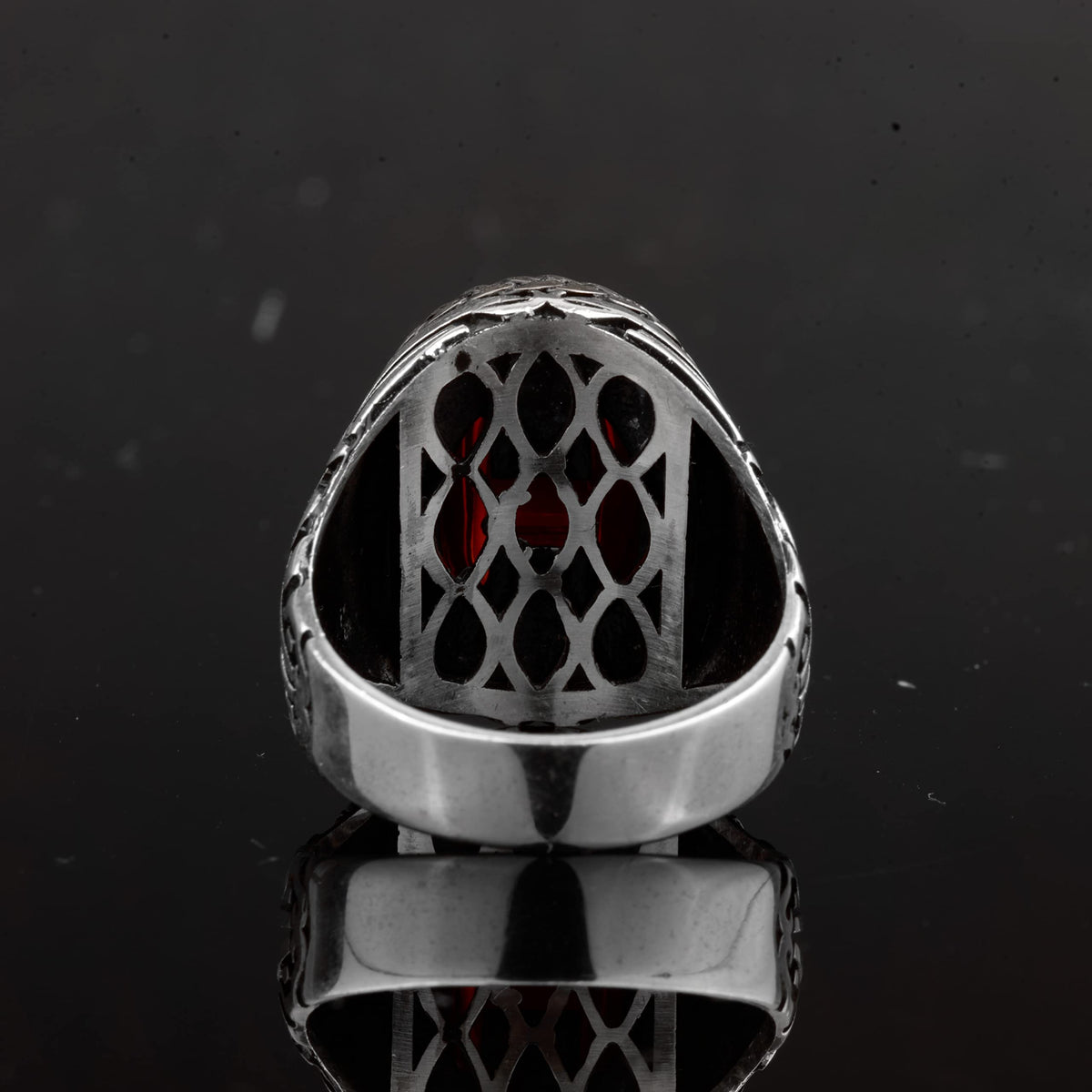 Natural Blue Kyanite Stone Ring - 925 Sterling Silver Men's Ring - Unique Design — 8