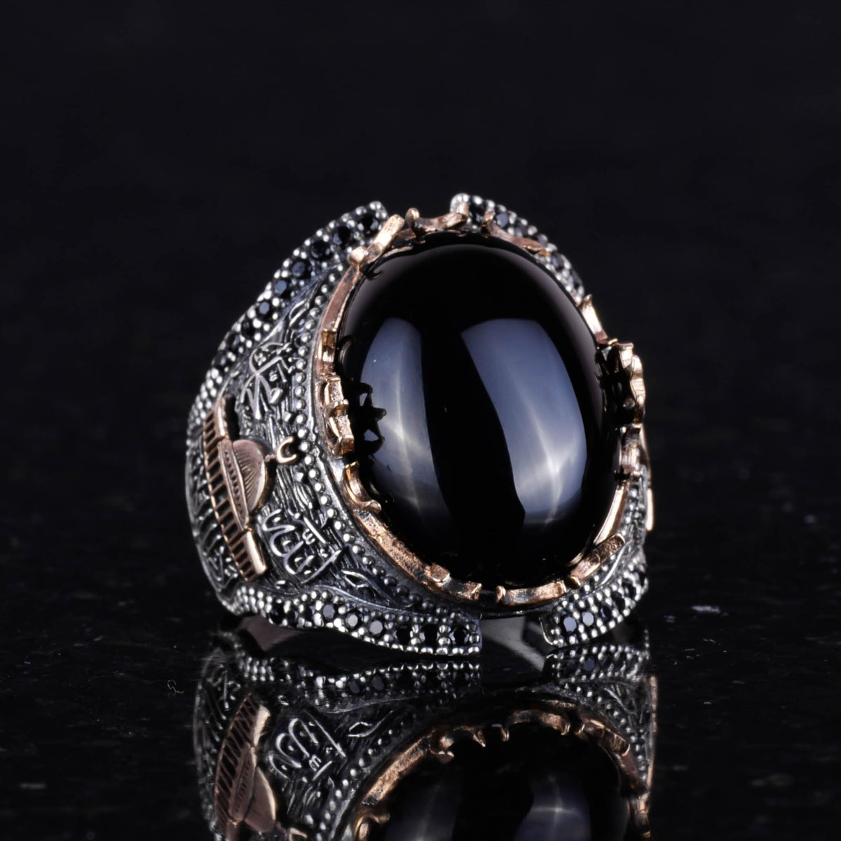 Natural Onyx Stone Ring (Model-3) — 4