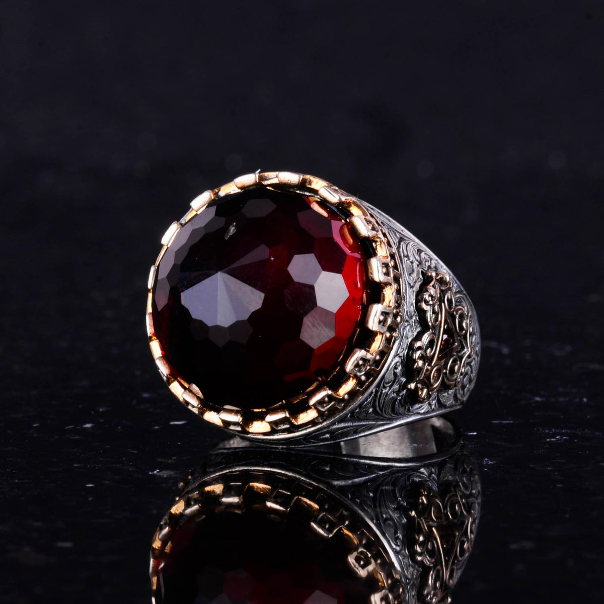 925 Sterling Silver King Ring - Handmade Ring — 6
