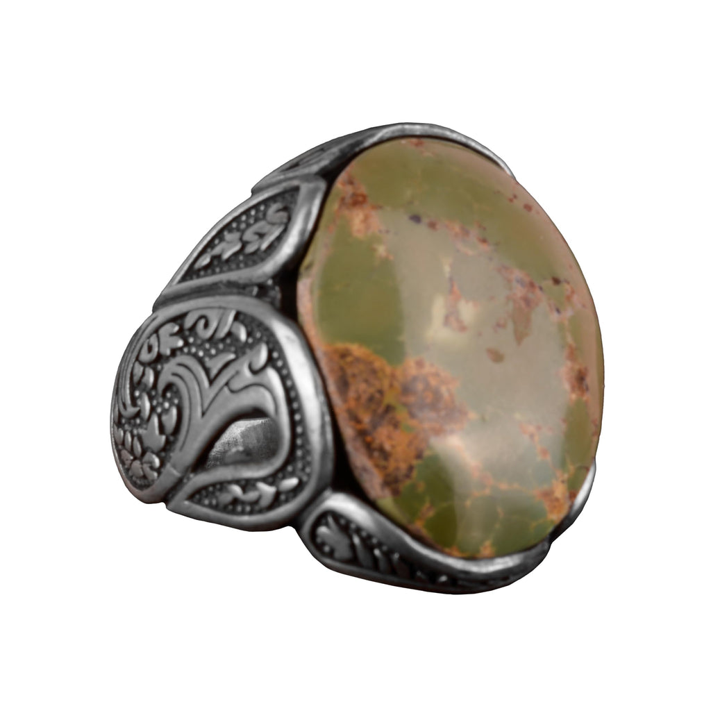 Natural Arizona Turquoise Stone Ring (Model-5) — 4