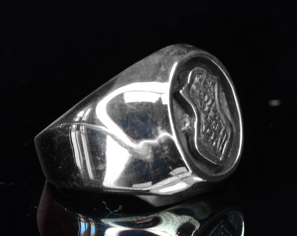 KAMBO Silver Hamsa Ring - Hand of Fatima Ring - Nazar Boncuğu Protection - Simple Everyday Ring — 3