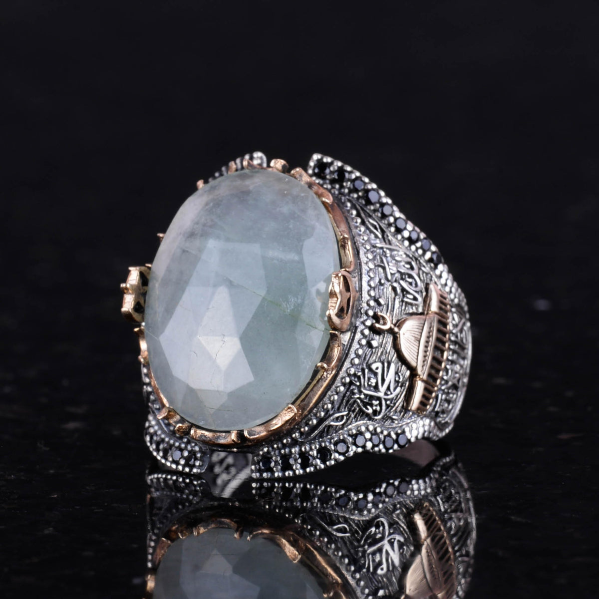 Natural Aquamarine Stone Ring — 4