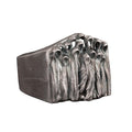 Silver Scary Ghost Handcrafted Ring