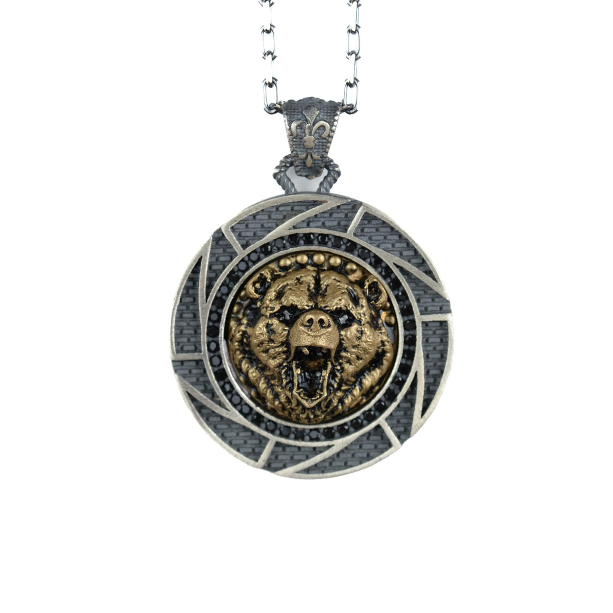 925 Sterling Silver Bear Pendant (Model-3)