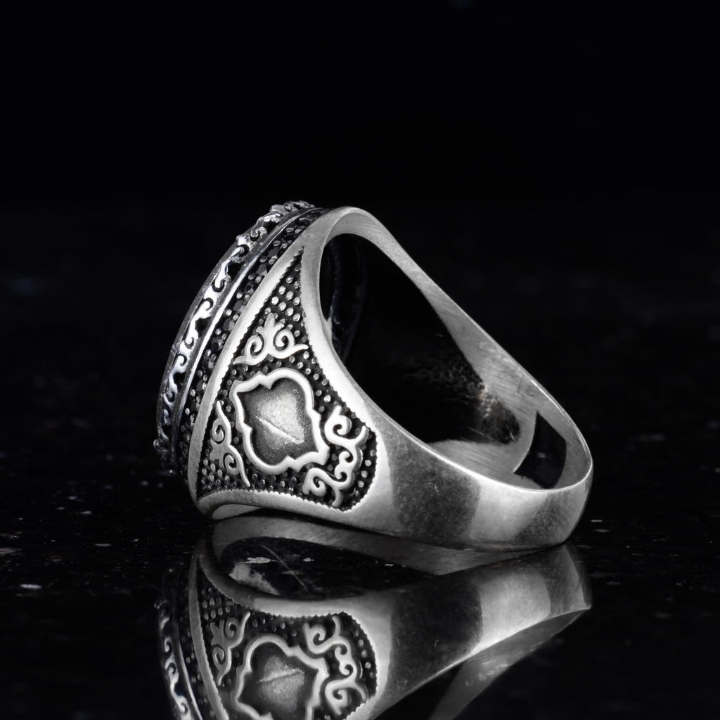 Handmade Vintage Silver Ring – Tree of Life Design — 7