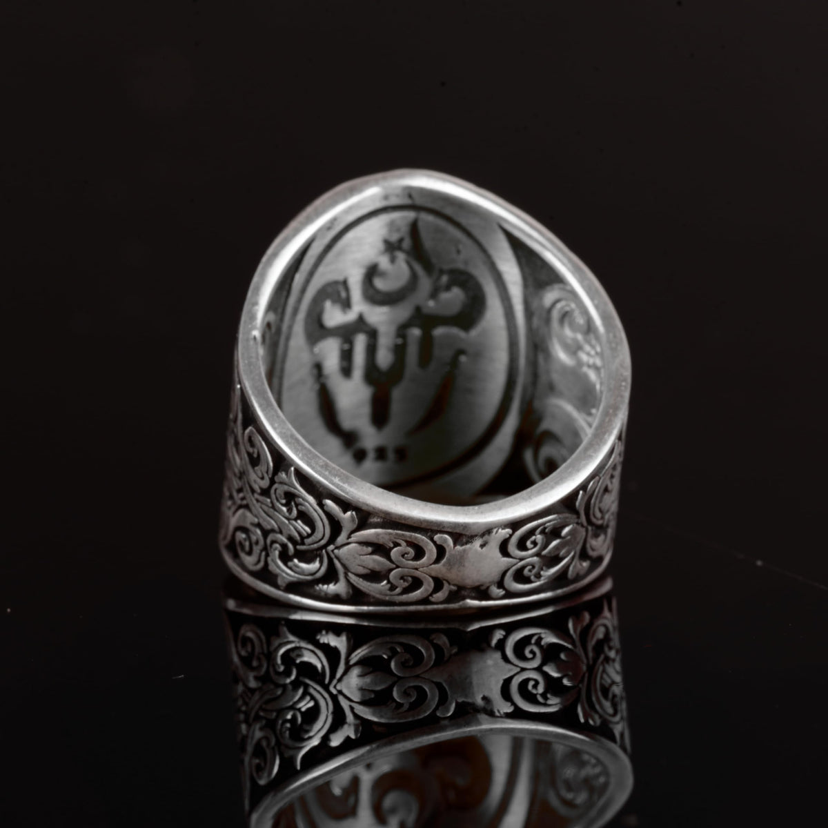 925 Sterling Silver Wolf Ring - Durable Design, Detailed Wolf Head — 7
