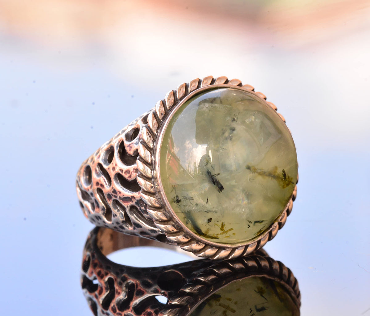 Natural Jade Stone Ring — 3