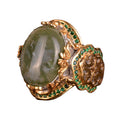 Natural Stone Ring - 925 Sterling Silver Handmade Sultan Ring